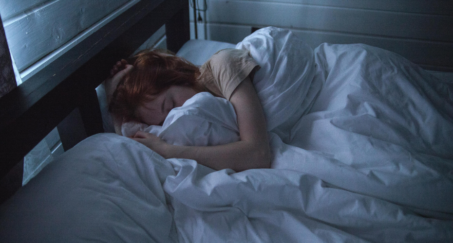young person sleeping